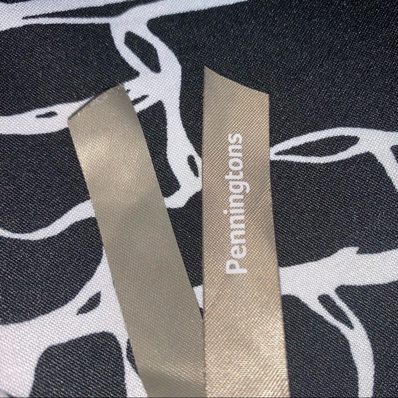 PENNINGTONS plus size 1X Drape Neck Blouse office wear wedding - Picture 6 of 8